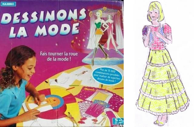 Plateau dessinons la mode - MB Jeux