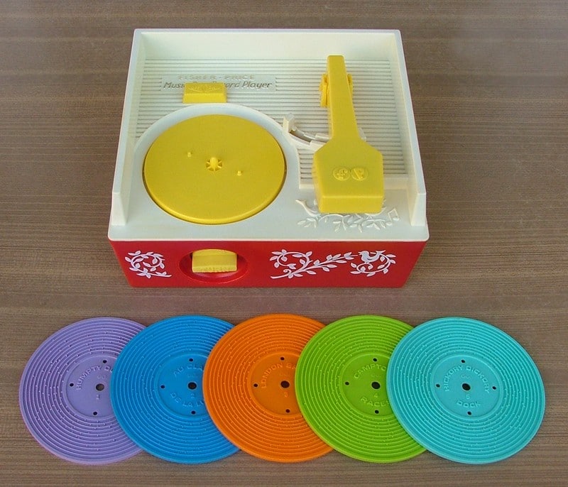 mange disque fisher price vintage