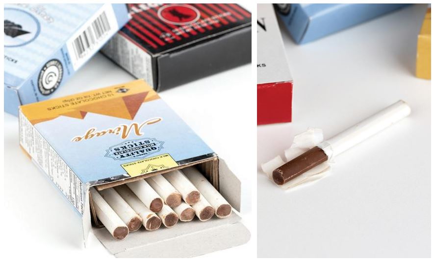 Cigarettes en Chocolat - Coup de vieux